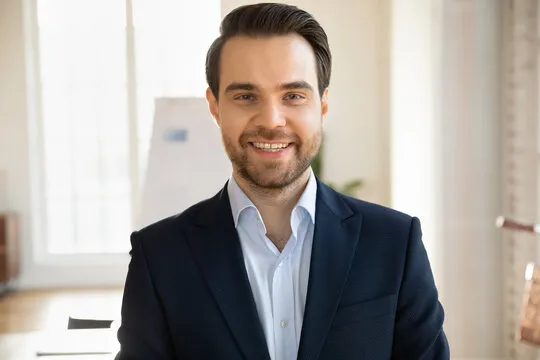 Confident user reviewing verified brand access information